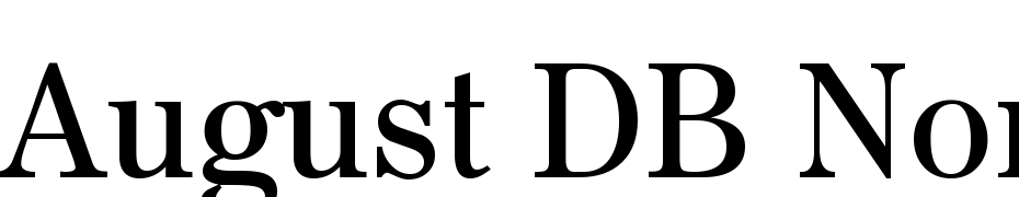 August DB Normal Font Download Free